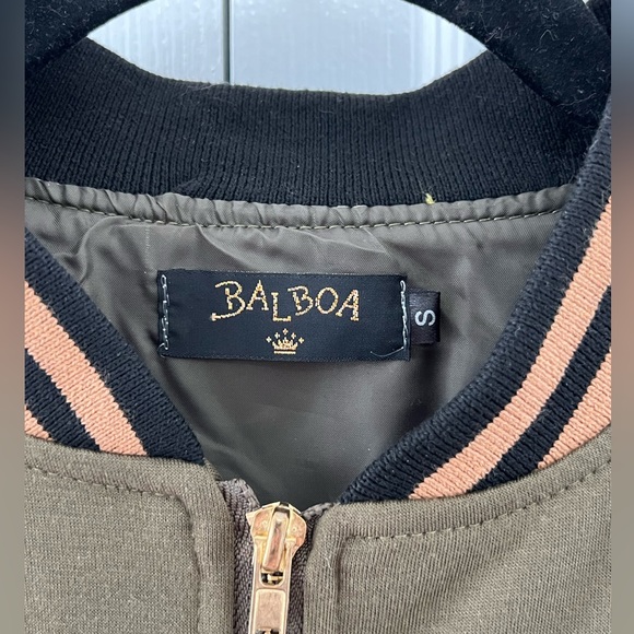 Balboa Fashion Leapoard Print Varsity Style Jacket Women’s Size Small - Picture 3 of 5